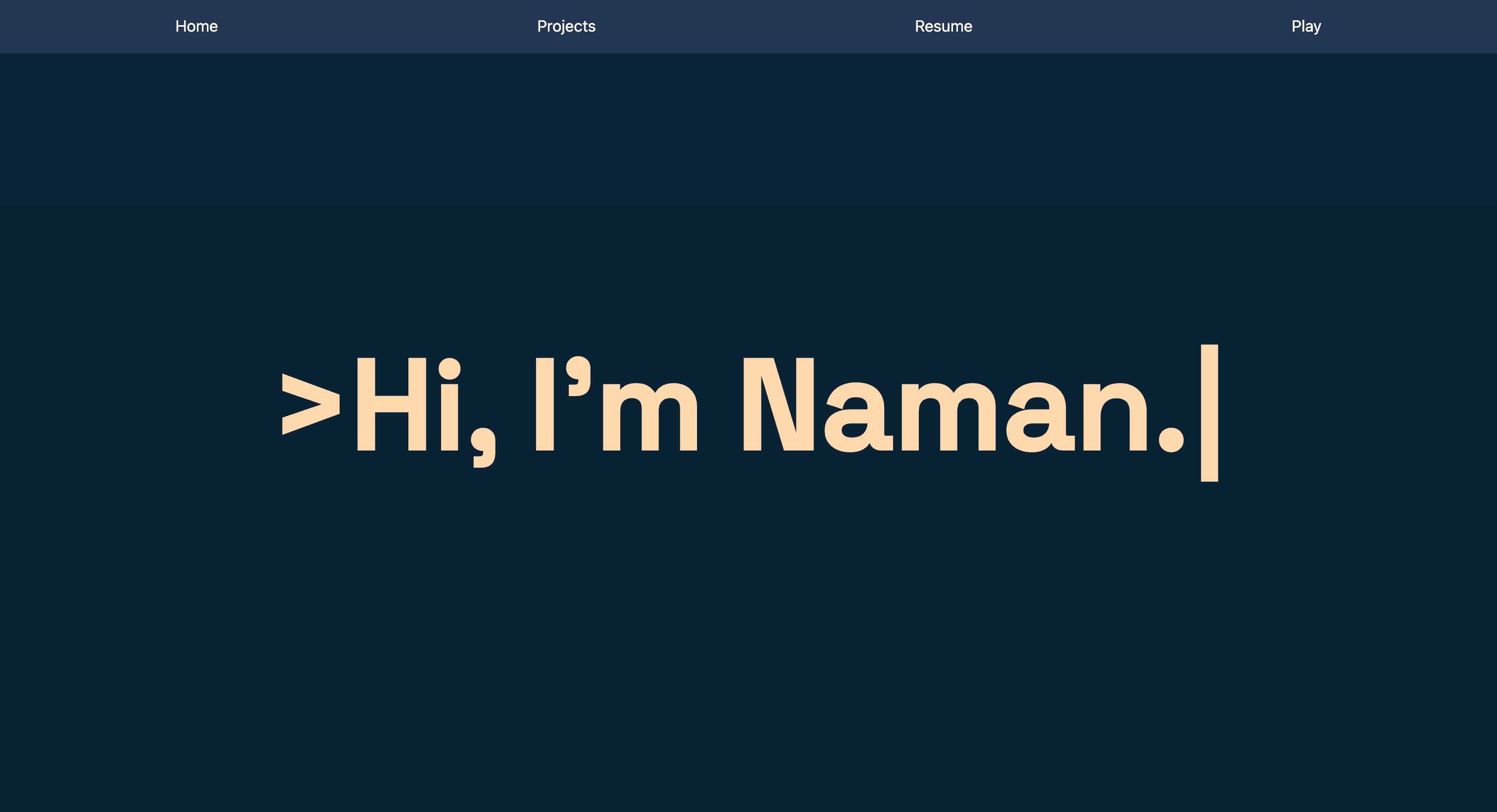 Personal Website v1 screenshot